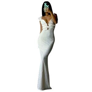 Commense white maxi dress